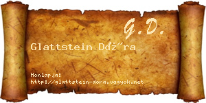 Glattstein Dóra névjegykártya